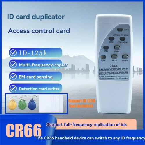 Handheld RFID  Chip Reader Writer 125Khz ID Copier Duplicator ID Tags Programmer for EM4305 T5577 Key Card 1