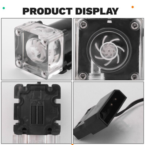 500L/H Noiseless Water Cooling Pump 4 Meters Lift G1/4 Thread for PC Computer CPU Water Cooling System 2