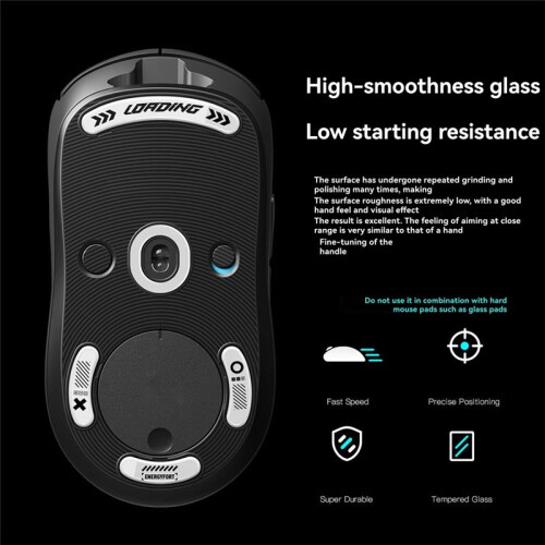 Replacement Mouse Feet for  GPW 1th Super Smooth Polished Surface Mouse Feet White 2