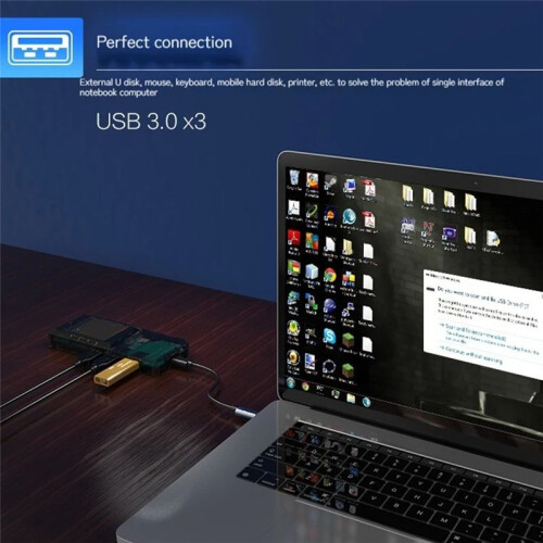 0108-D Typec L Stream Dec Visual Docking Station Network Port Docking Station Custom Button with Console 2
