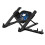 Supporto di Raffreddamento Pieghevole per Laptop con Ventola di Raffreddamento, Supporto per Tablet, Supporto di Raffreddamento per Notebook con 1
