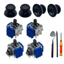 TMR Elektromagnetisk Joystick + Joysticklock för PS5 Spelkontroll TMR Sticks Analog Tunnel Magnetisk Motstånds Joystick
