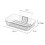 Easy Installation Soap Holder Kitchen Wall Mount Dish No Drill Modern Clear Drain Bathroom Shampoo Bar ShowerContainer A 6