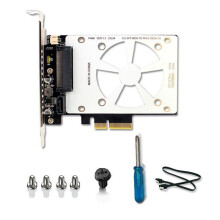 U.2 SSD para PCIE4.0 Riser Card PCI Express 4.0 X4 X8 X16 SFF-8639 Placa de Expansão para Windows8/10/Linux