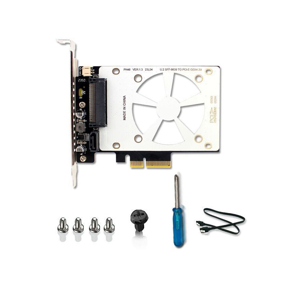 U.2 Ssd To Pcie4.0 Riser Card Pci Express 4.0 X4 X8 X16 Sff-8639 Expansion Card For Windows8/10/Linux 4714171189537