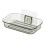 Easy Installation Soap Holder Kitchen Wall Mount Dish No Drill Modern Clear Drain Bathroom Shampoo Bar ShowerContainer B 1
