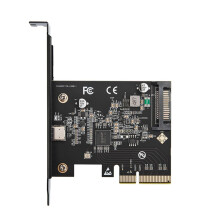 USB-C 3.2 Gen 2x2 PCI-E Gen 3 X4 Type-C Uitbreidingskaart 20Gbps ASMedia ASM3242 Chipset met 15-Pins Voeding