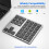 2.4G  Number Pad Ultra-Thin Wireless Numpad USB Rechargeable Numeric Keypad for IOS Android Window Black 4