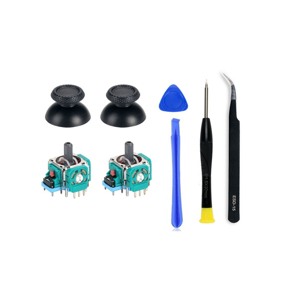 3D Analog Joystick Potentiometer With Joystick Caps For Ps5 Controller With Screwdriver Tool Repair Kit 6033408993388