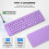 Foldable  Wireless Keyboard (Sync  to 3 Devices), Portable Folding Keyboard for Android Windows, 4