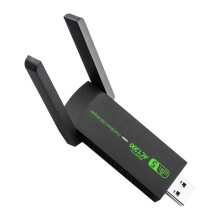 Adaptateur WiFi USB 1300 Mbps Double Bande 2,4 G 5 GHz Récepteur de Signal Dongle Sans Fil pour PC/Ordinateur Portable Win 7/8/10/11 Sans Pilote