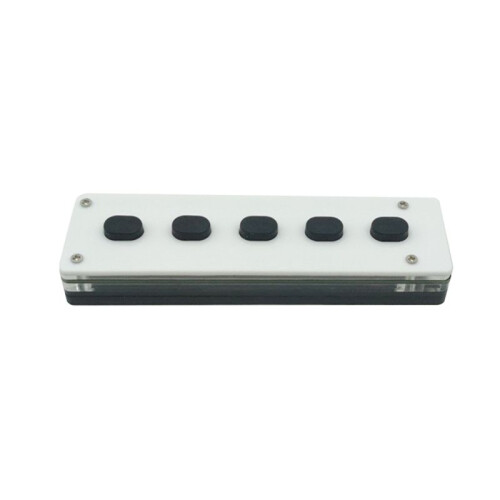Silent Silicone  Custom Programming Macro Keyboard 5-Keys Macropad Copy Paste USB Keypad, +USB