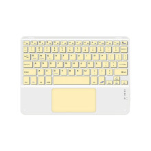 10inches Touchpad Keyboard Compatible with Windows, IPadOS, Android, and IOS English Yellow