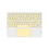 10inches Touchpad  Keyboard Compatible with Windows, IPadOS, Android, and IOS English Yellow 1