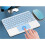Kit Combinato Tastiera  e Mouse Wireless con Touchpad da 10 Pollici per Telefoni Cellulari e Tablet 2