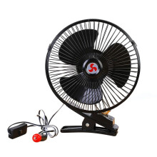Accessoires Noirs Ventilateur de Refroidissement à Air à Faible Bruit Véhicule Portable  Ventilateur Oscillant de Voiture Électrique 12 V