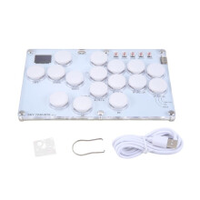 Controller Stick Arcade con Tastiera Joystick Hitbox A 16 Tasti per PS4/PS3//Steam Arcade Hitbox Controller Fight Sticks D