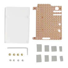 Heat Sink for Raspberry Pi 5 Pure Copper 4-Wire PWM Cooling Pad Active Cooler Without Cooling Fan