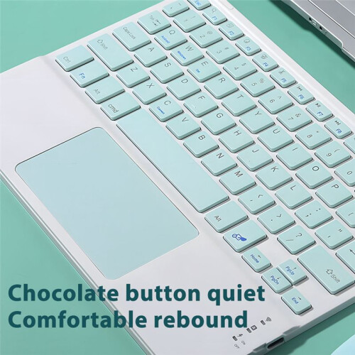 10inches Touchpad  Keyboard Compatible with Windows, IPadOS, Android, and IOS English Green 2