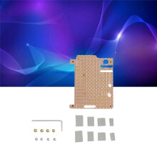 Heat Sink for Raspberry Pi 5 Pure Copper 4-Wire PWM Cooling Pad Active Cooler Without Cooling Fan