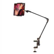 Support pour Personne Paresseuse, Support de Tablette, Support de Bureau, Bras Pliable Réglable, Support de Tablette Noir