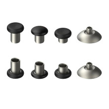 8 PACK Metal Magnetic Thumbsticks Analog Joysticks for PS4/ ONE/ Series X/S Controller Silver