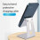 For  Tablet Holder Bracket 3.5-11 Inch Single Fold Adjustable Holder Desktop Silver 2