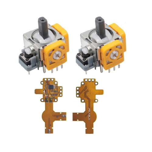 2PCS 3D Analog Joystick+Calibration Board for PS4 Game Console Joystick Effect & Joystick Center/Outer  Calibration