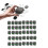 40PCS Hall Joystick Potentiometer Sensor Module for  Controller Hall Joystick Universal Axis Resistor Micro-,B 4