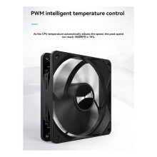 Teucer 12 cm Châssis Ventilateur Contrôle PWM 1800 Tr/Min Silencieux Boîtier D'Ordinateur Refroidisseur Processeur Dissipateur Thermique 12 cm