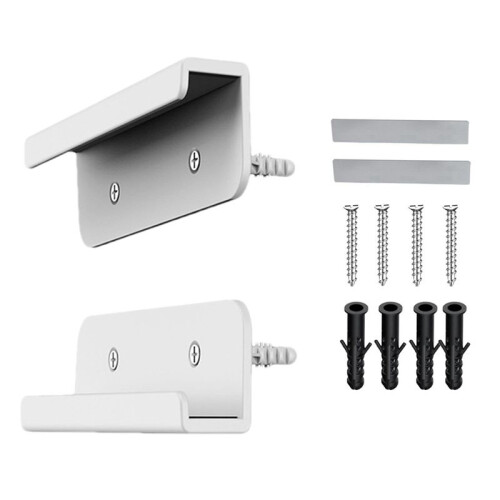 Tablet Wall Mount Fixed By Adhesive or Screw Adhesive Tablet Stand for //E-Reader White