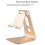 For  Tablet Holder Bracket 3.5-11 Inch Single Fold Adjustable Holder Desktop Silver 8