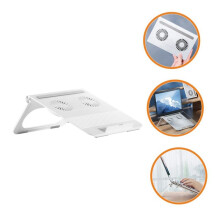 Laptop-Kühlständer, Laptop-Kühlpad mit Doppellüfter, Tragbarer Laptop-Kühler, Leiser, Faltbarer Tablet-Ständer