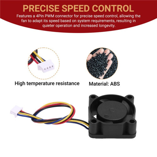 2510  5V 4Pin PWM Function Double  Bearing Hot End Cooling Fan for X1C 2
