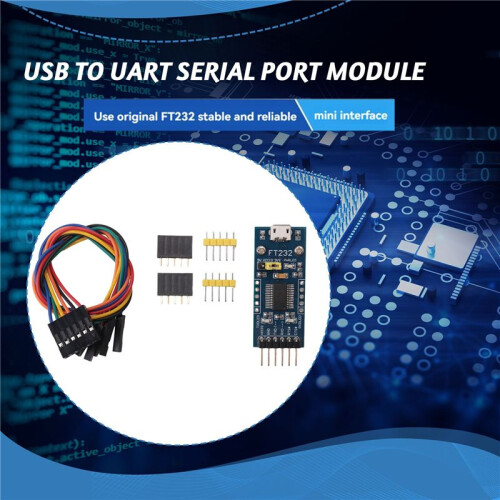 FT232 Scheda USB UART  Interfaccia Modulo Porta Seriale da USB A UART FT232RNL per Win7/8/8.1/10/11 Android 1