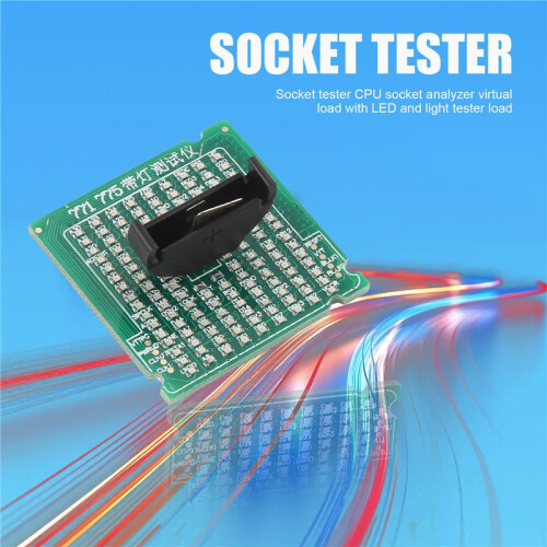 Desktop CPU 775 Socket Tester CPU Socket Analyzer Dummy Load Fake Load with LED with Light Tester 2