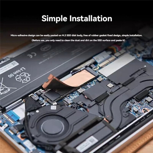 SSD Copper Heatsink Cooler Hard Drive Box Cooling Sticker Thermal Pad for Laptop Desktop 2