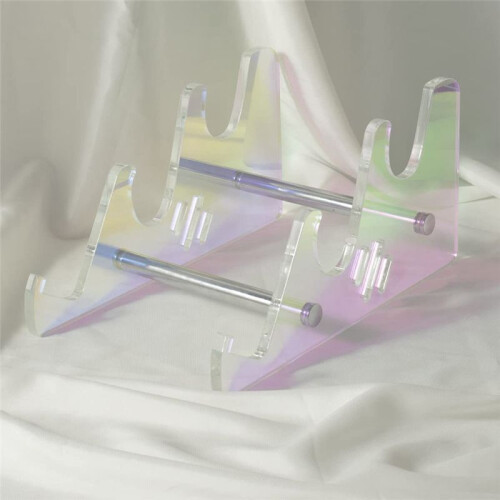 Removable Multicolor Acrylic Keyboard Stand Transparent Desktop Tray Computer Keyboard Tray Stand Multicolor 2 Layers 2