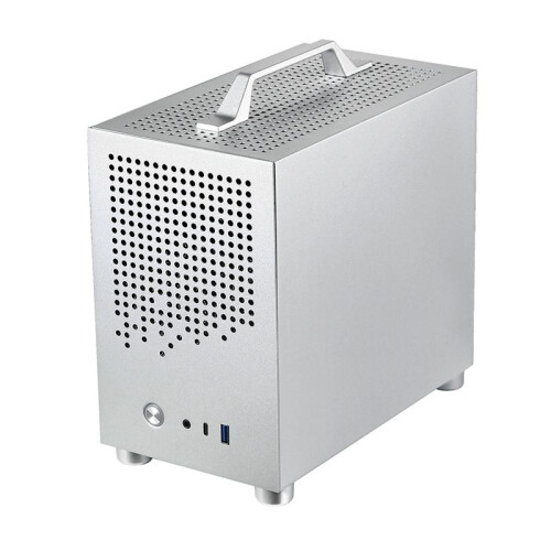 Micro-ITX Case PC Case SKTC A17 SGCC Computer Case Support Micro-ITX  PC Silver