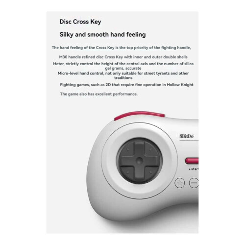 8Bitdo M30  Controller Gamepad for   PC  Steam White