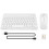 Ultra-Thin Silent Wireless  Keyboard and Mouse Set Suitable for Tablet Notebook  Keyboard White 1