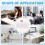 Ultra-Thin Silent Wireless  Keyboard and Mouse Set Suitable for Tablet Notebook  Keyboard White 6