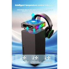 Kühllüfter für Series X RGB Intelligenter Temperaturgesteuerter Lüfter mit Geringer Geräuschentwicklung für Series X