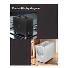 Micro-ITX Case PC Case SKTC A17 SGCC Computer Case Support Micro-ITX PC Silver