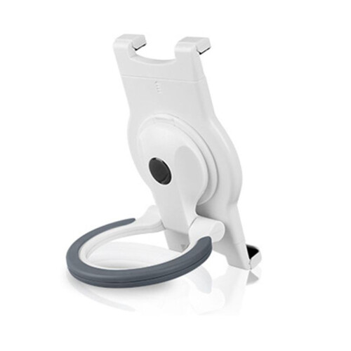 Adjustable Foldable Tablet Stand - Portable Desk Stand with Hand Ring Back Clip