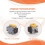 50Pcs for  Game Console Joystick Sensor Module Potentiometer Hall Effect 3D Joystick Module Analog Stick 5