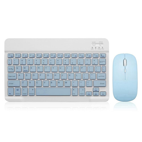 10 Inch  Keyboard Rechargeable Ultra-Slim Wireless Mouse Keyboard Set for Android Windows Tablet   E