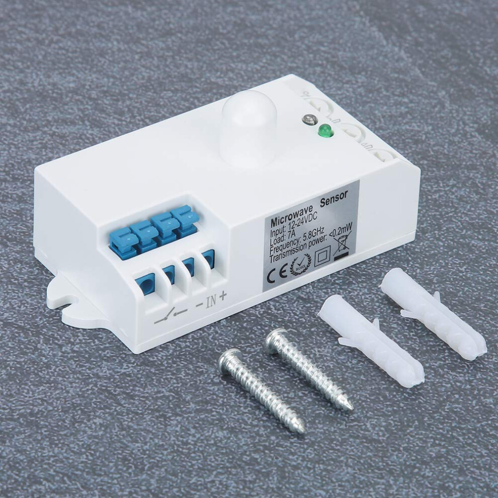 Microwave Motion Sensor Switch With Adjustable Sensitivity For Accurate Indoor And Outdoor Detection 9771547124832