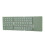 Foldable  Keyboard with Touchpad Office  Wireless Keyboard Storage Three Systems Universal Dark Green 1