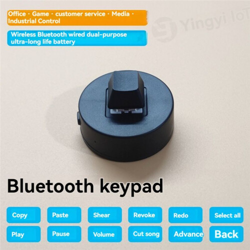 1-Key  Keypad 2.4G Wireless USB Mechanical Gaming Keyboard Hot Key Program for Gaming Office Work Black 2